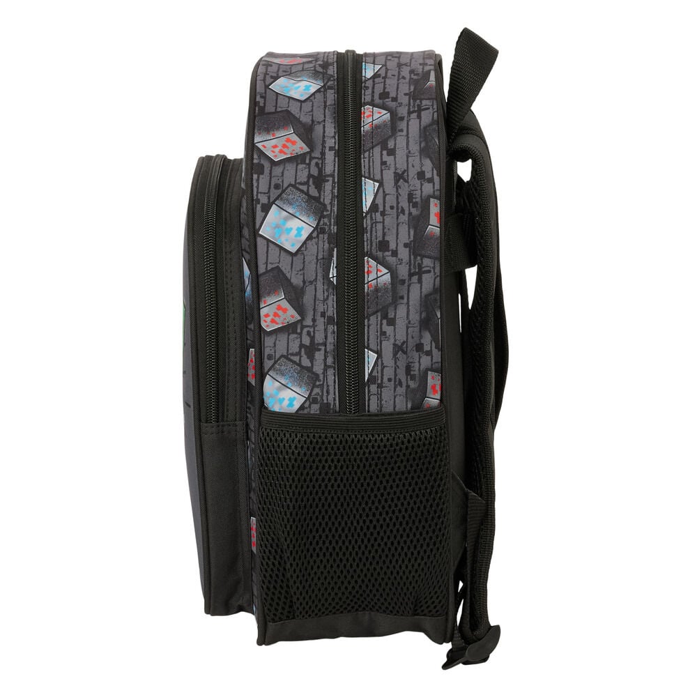 Sac à dos adaptable Minecraft Graffiti 34 cm, vue 3