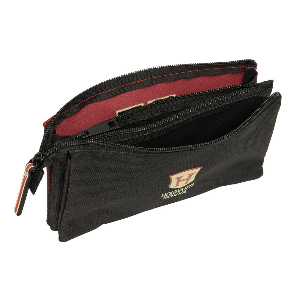Trousse triple Harry Potter Hogwarts, vue 3
