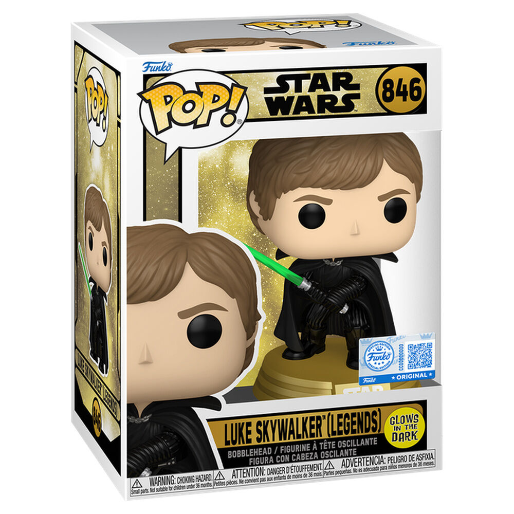 Figurine Funko POP! Star Wars Luke Skywalker Legends, vue 2