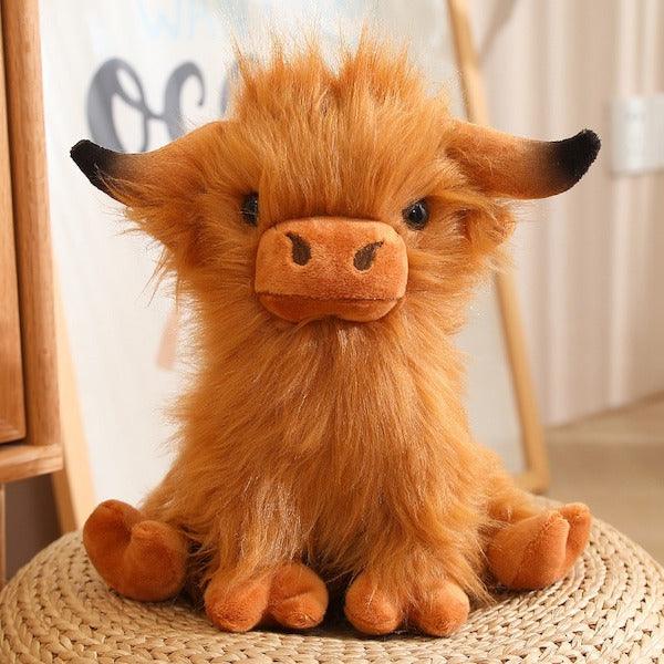 Fluffy Peluche Vache Highland Peluche Vache Sauvage Onez Highland