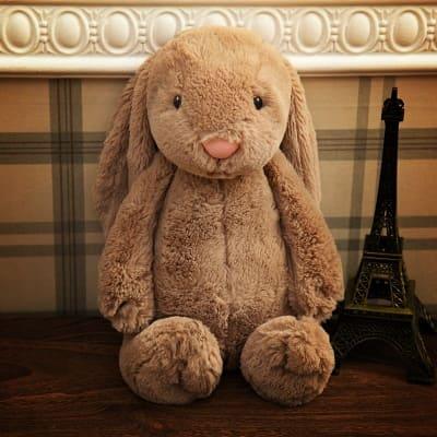 peluche-lapin-marron