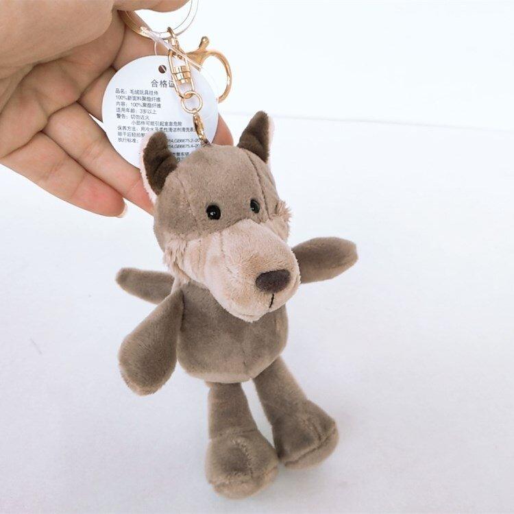 Kuscheltier Wolf Schlüsselanhänger