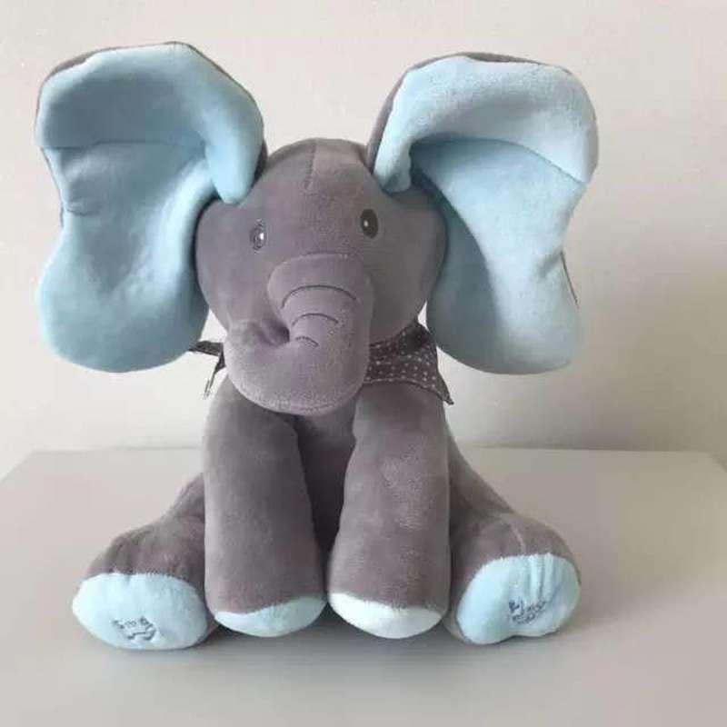 Kuscheltier Elefant Spieluhr Blau