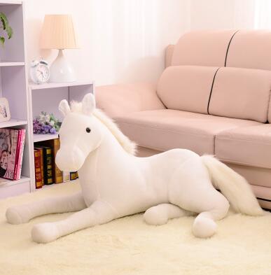 Big Plush Horse Jumbo Horse Plush Sit On Brown Plush Pony Saddle