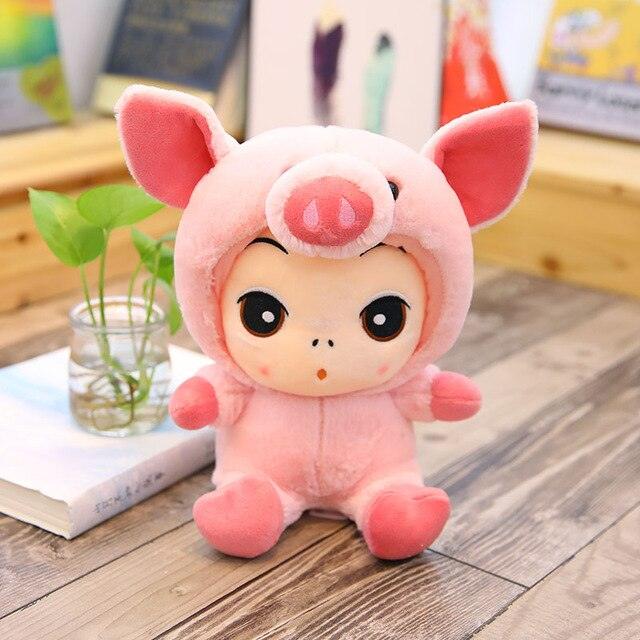 Peluche Bébé Déguisé en Cochon