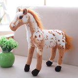 Peluche Cheval <br> Sauvage 30 cm / Robe Tacheté - Peluche Kingdom
