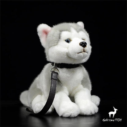 Kuscheltier Hund Husky Grau