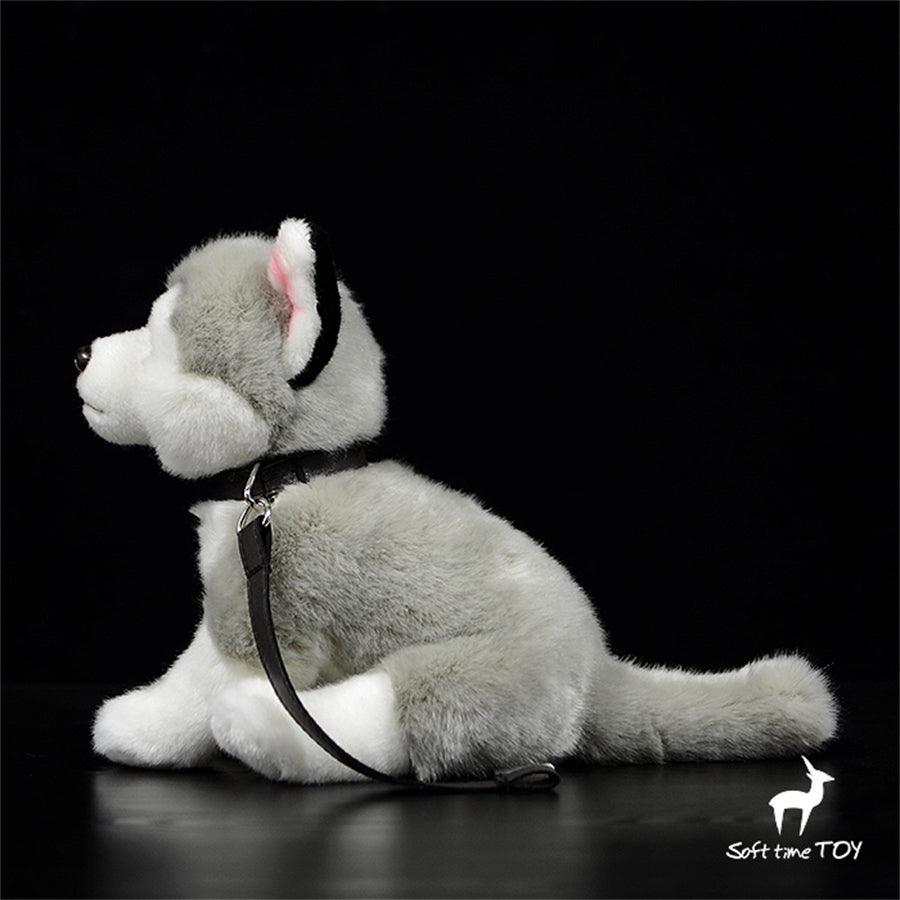Kuscheltier Hund Husky Grau