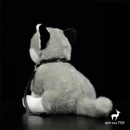 Kuscheltier Hund Husky Grau
