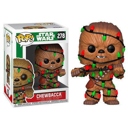 Figurine Funko POP! Star Wars Holiday Chewie with Lights, vue 2