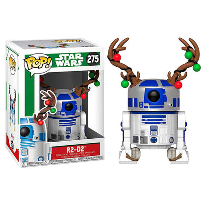 Figurine Funko POP! Star Wars Holiday R2 D2 with Antlers, vue 2