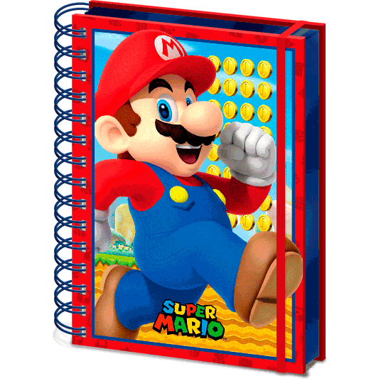 Cahier Super Mario Bros A5 lenticular