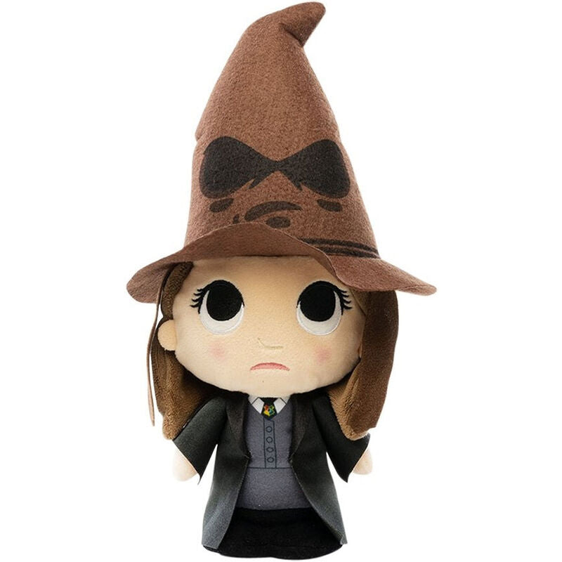 Peluche Hermione avec le Choixpeau Harry Potter 15 cm