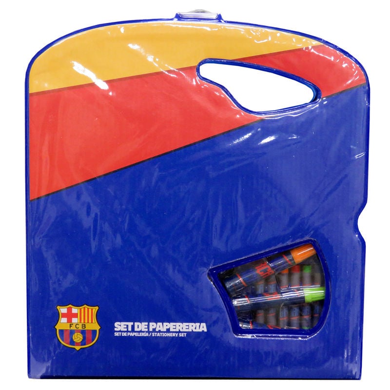 Coloriage FC Barcelona briefcase drawing, vue 2