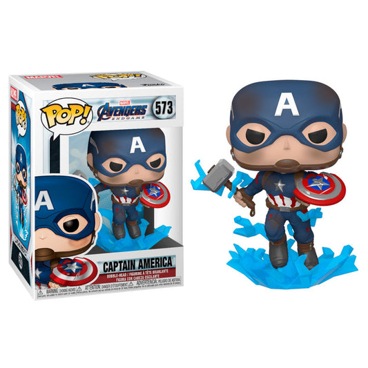 Figurine Funko POP! Marvel Avengers Endgame Captain America with Broken Shield & Mjolnir