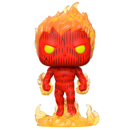 Figurine Funko POP! Marvel Los 4 Fantasticos La Antorcha Humana, vue 2
