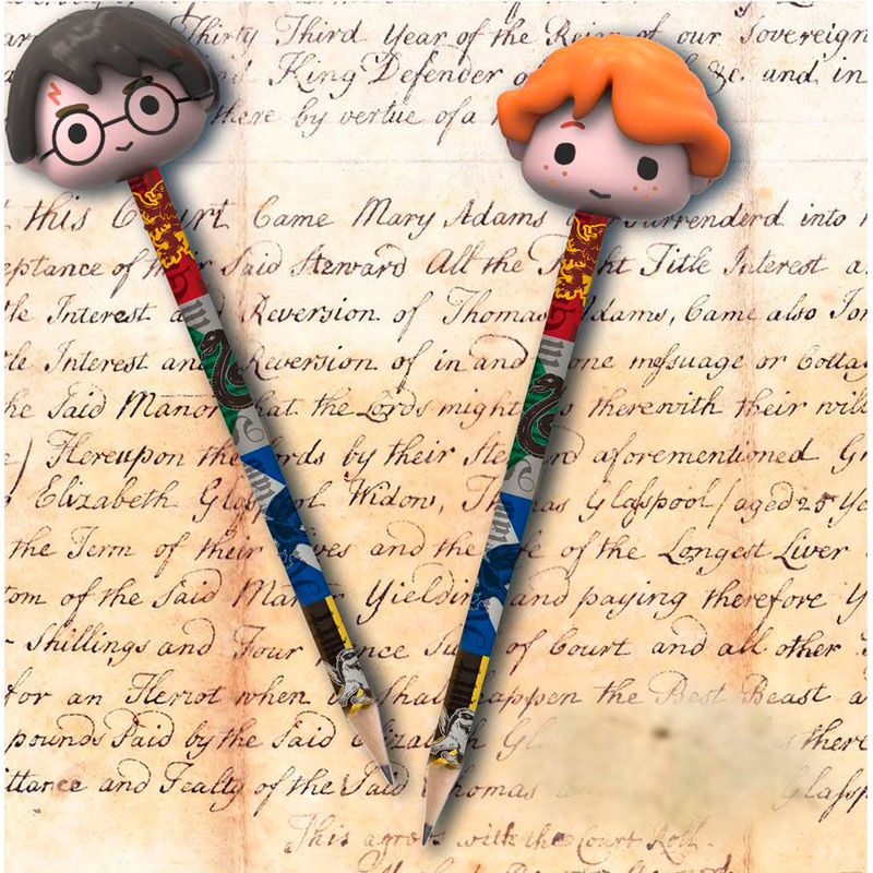 Stylo Harry Potter avec 3D eraser toppers