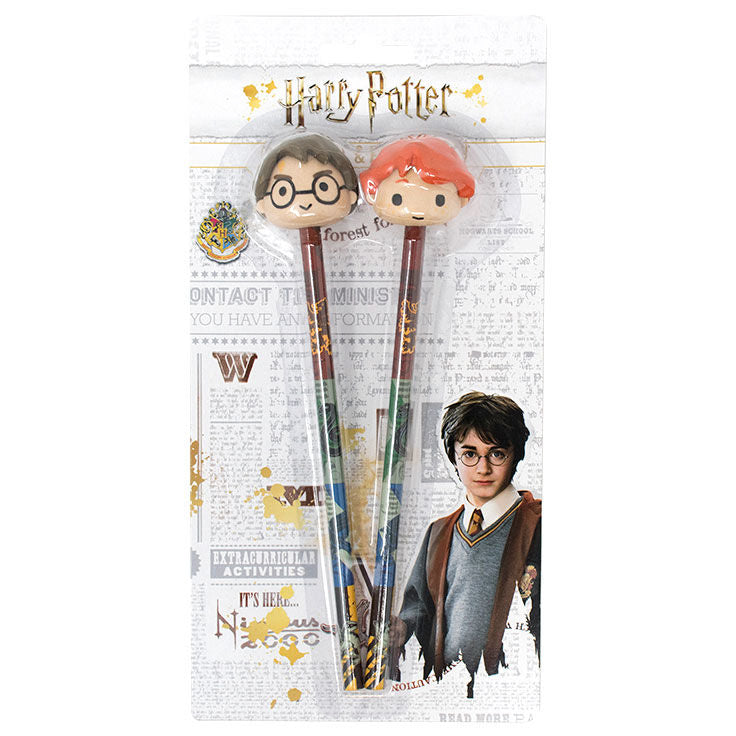 Stylo Harry Potter avec 3D eraser toppers, vue 2