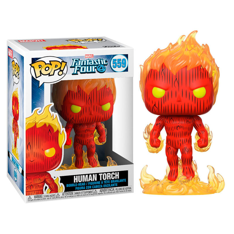 Figurine Funko POP! Marvel Los 4 Fantasticos La Antorcha Humana