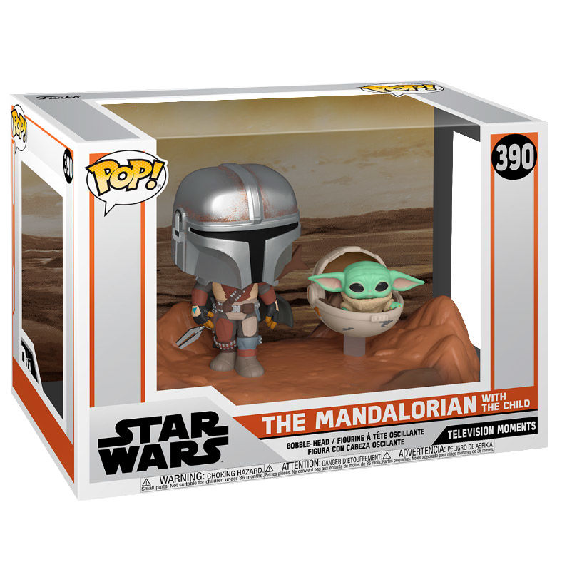 Figurine Funko POP! Star Wars Mandalorian The Child and Mandalorian, vue 2
