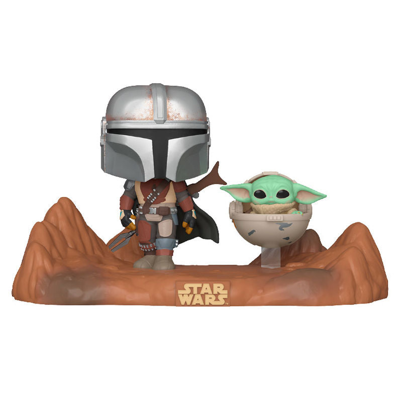 Figurine Funko POP! Star Wars Mandalorian The Child and Mandalorian, vue 3