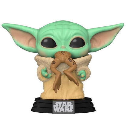 Figurine Funko POP! Funko POP Star Wars Mandalorian The Child with Frog, vue 2