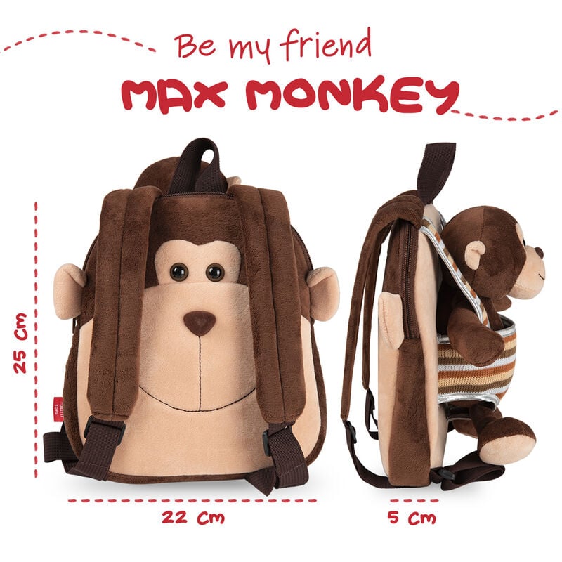 Sac à dos Max Monkey reversible avec peluche toy 25 cm, vue 5