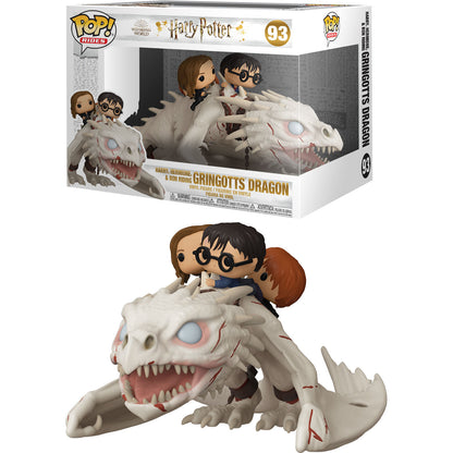 Figurine Funko POP! Gringotts Dragon con Harry, Ron y Hermione Harry Potter