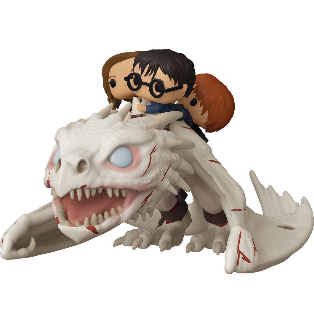 Figurine Funko POP! Gringotts Dragon con Harry, Ron y Hermione Harry Potter, vue 2
