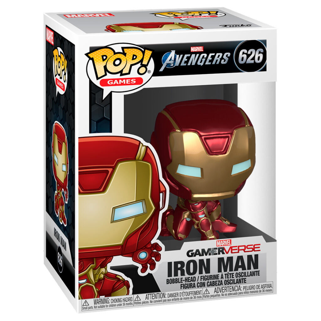 Figurine Funko POP! Marvel Avengers Game Iron Man Stark Tech Suit, vue 2