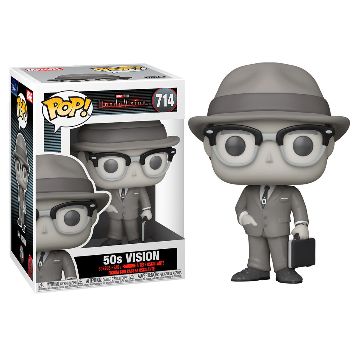 Figurine Funko POP! Marvel WandaVision Vision 5 + 1 Chase, vue 2