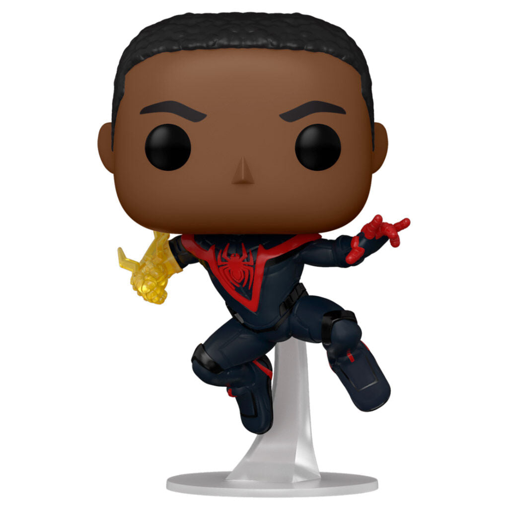 Figurine Funko POP! Spiderman Miles Morales Miles Morales Classic Suit 5 + 1 Chase, vue 2