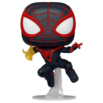 Figurine Funko POP! Spiderman Miles Morales Miles Morales Classic Suit 5 + 1 Chase, vue 3