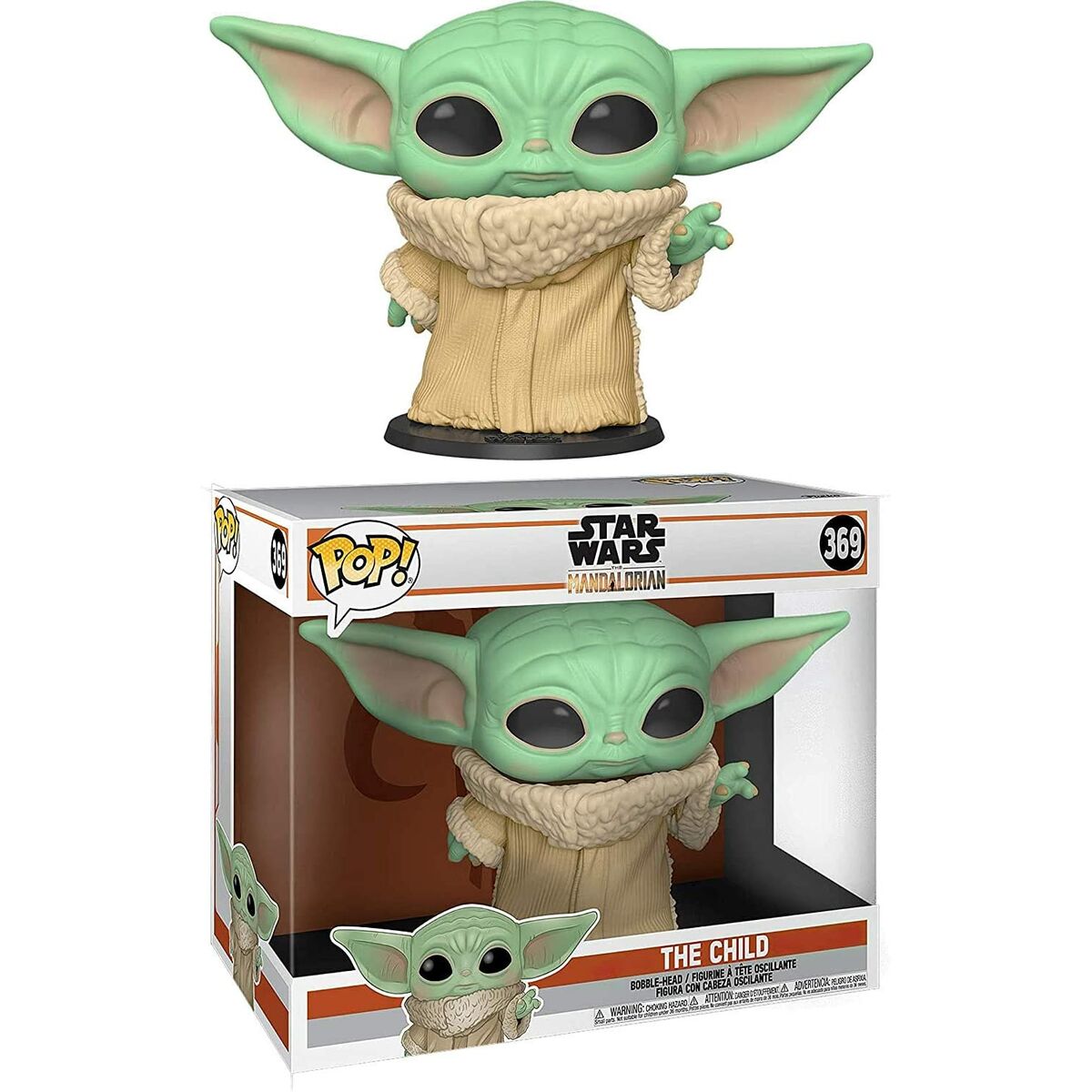 Figurine Funko POP! Star Wars Mandalorian Yoda The Child 25cm, vue 5