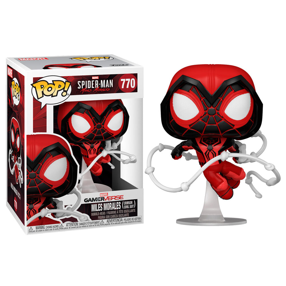 Figurine Funko POP! Marvel Spiderman Miles Morales Crimson Cowl Suit