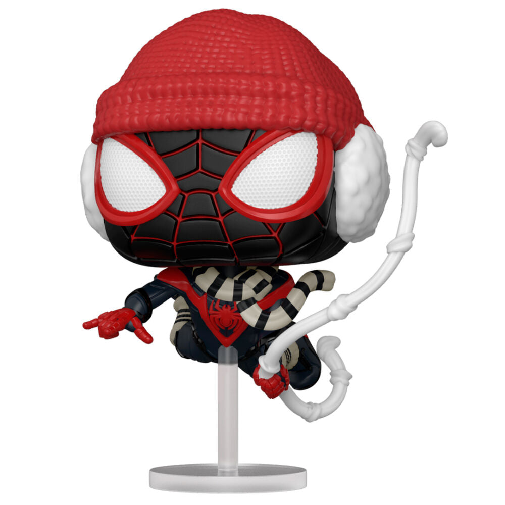 Figurine Funko POP! Marvel Spiderman Miles Morales Winter Suit, vue 2