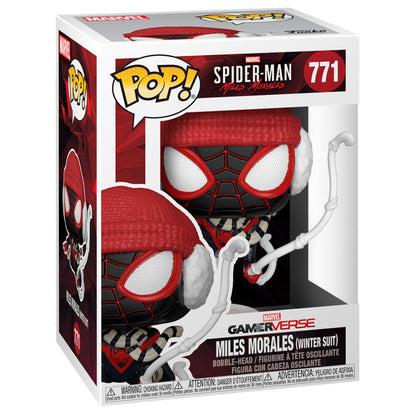 Figurine Funko POP! Marvel Spiderman Miles Morales Winter Suit, vue 3