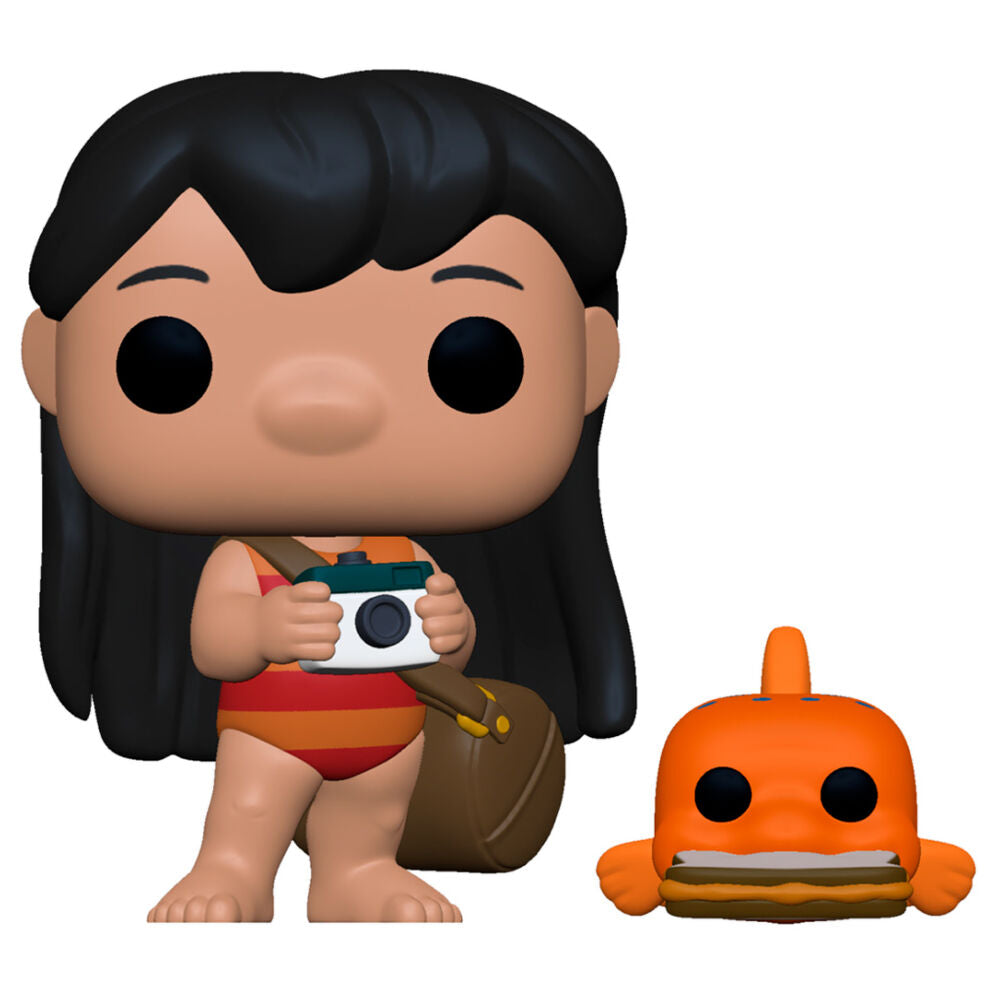 Figurine Funko POP! Disney Lilo and Stitch Lilo with Pudge, vue 2