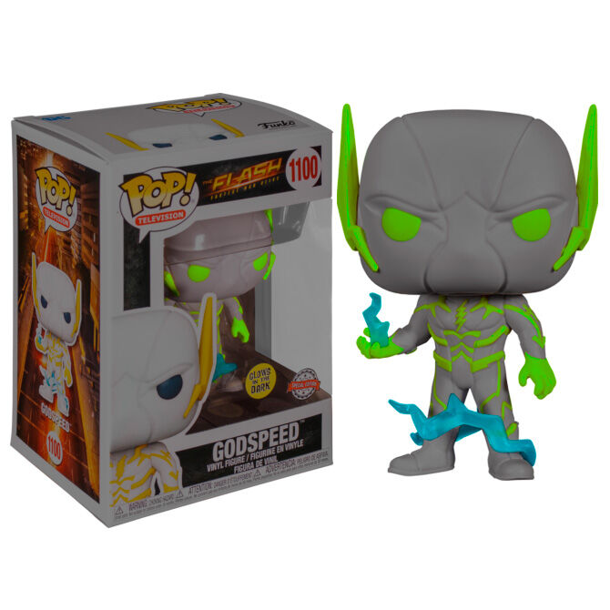 Figurine Funko POP! DC Comics The Flash Godspeed Glow in the Dark Exclusive, vue 2