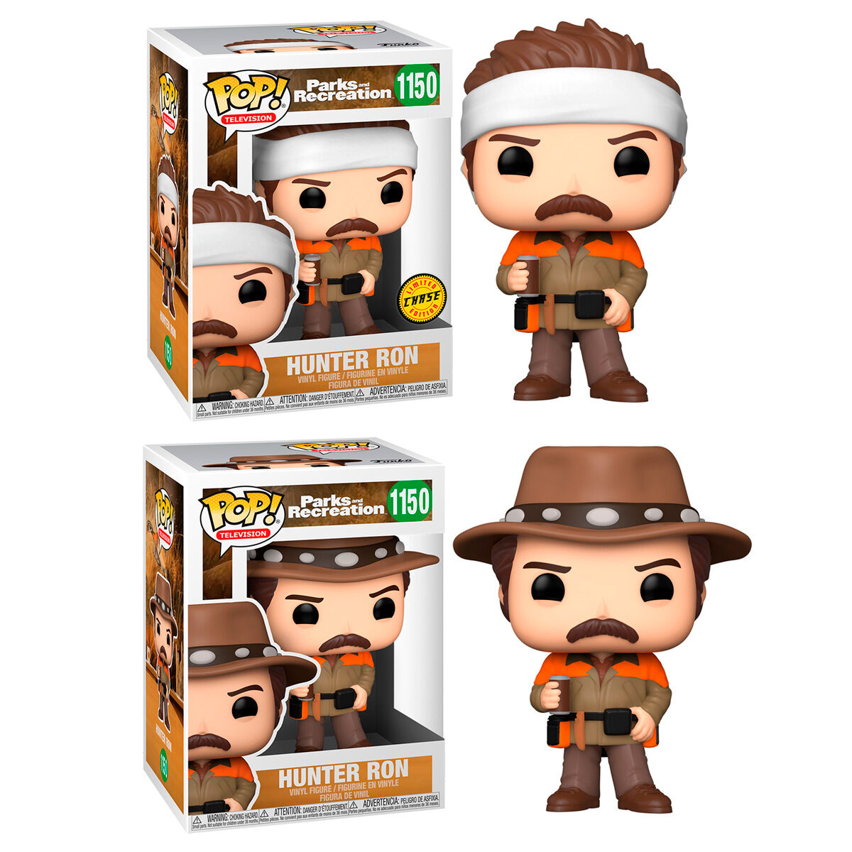 Figurine Funko POP! Parks and Rec Hunter Ron 5 + 1 Chase