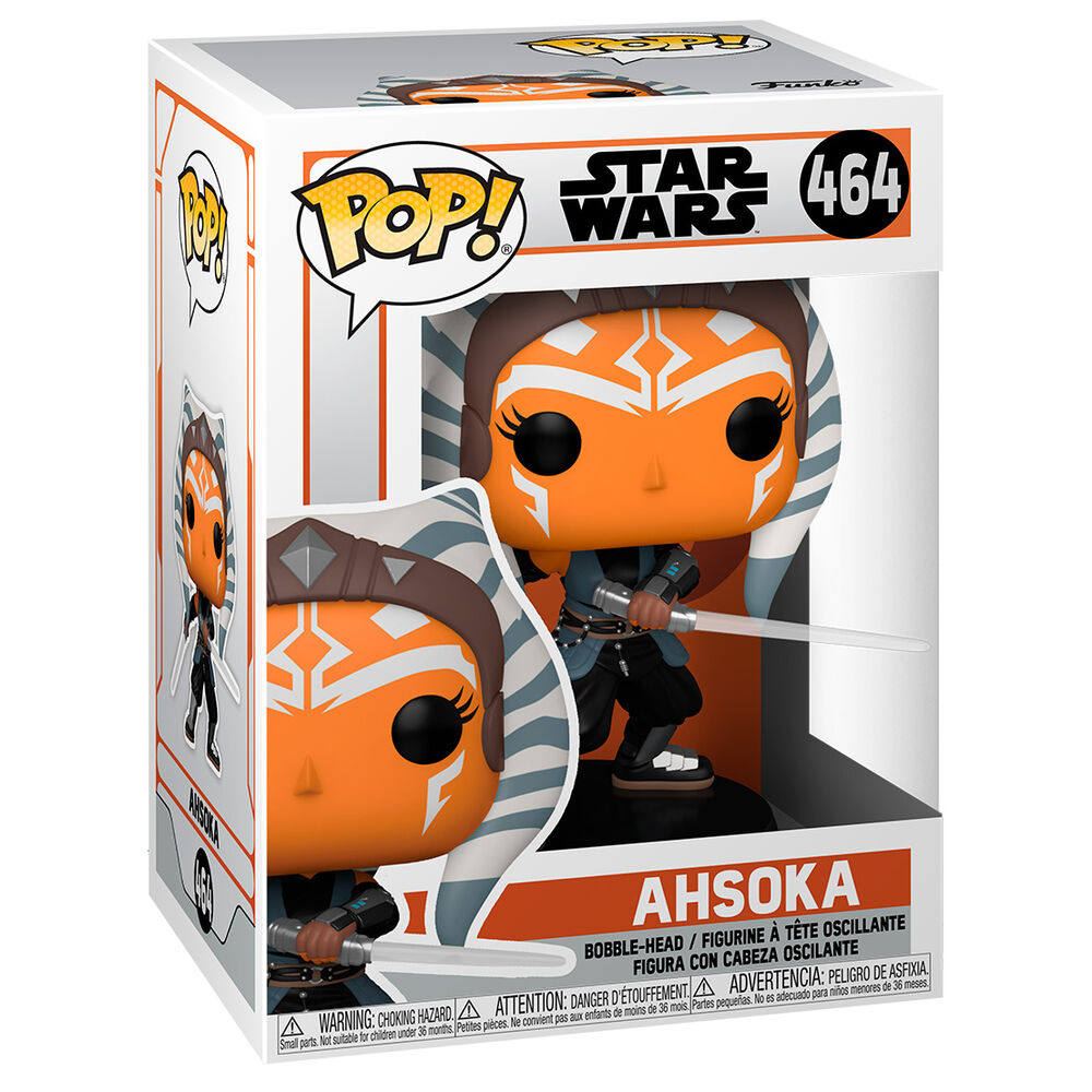 Figurine Funko POP! Star Wars Mandalorian Ahsoka with Sabers, vue 2