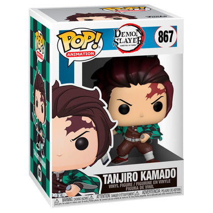 Figurine Funko POP! Demon Slayer Kimetsu no Yaiba Tanjiro Kamado, vue 3