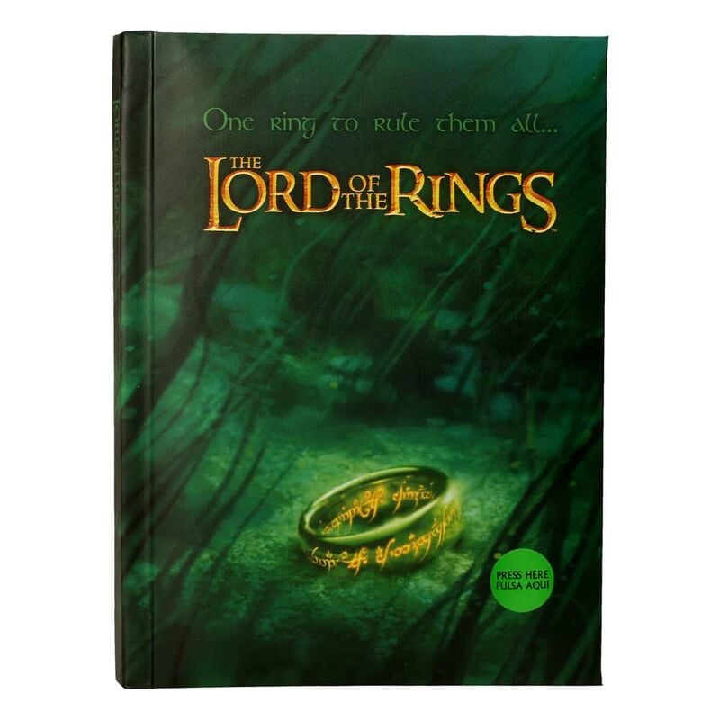 Cahier The Lord of the Rings One Ring To Rule Them All avec lights