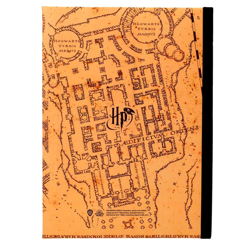 Cahier Harry Potter Marauders Map avec light, vue 2