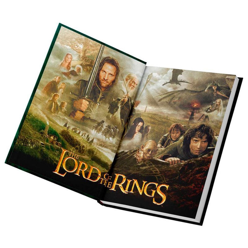 Cahier The Lord of the Rings One Ring To Rule Them All avec lights, vue 3