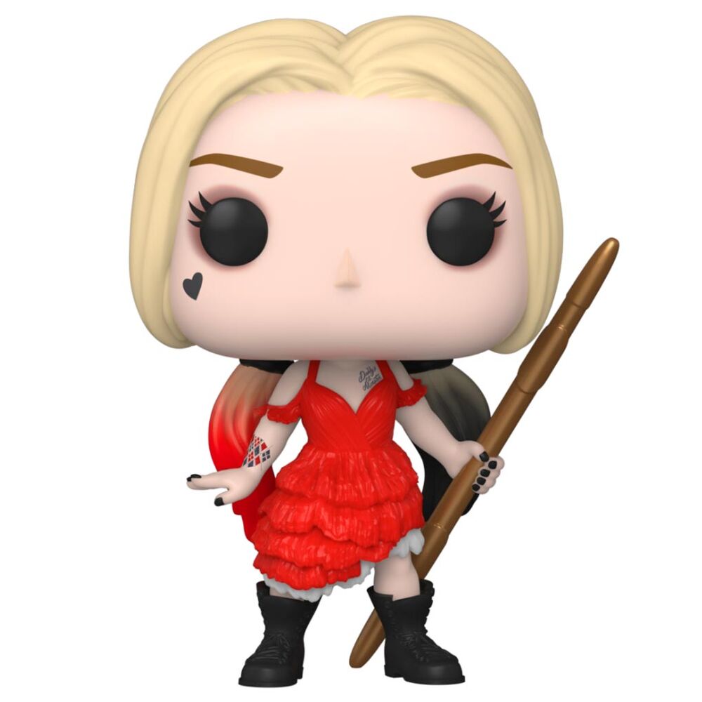 Figurine Funko POP! DC The Suicide Squad Harley Quinn Damaged Dress, vue 2