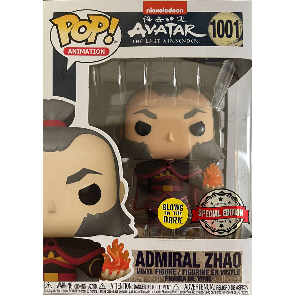 Figurine Funko POP! Avatar Admiral Zhao with Fireball Exclusive, vue 2