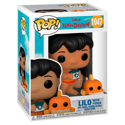 Figurine Funko POP! Disney Lilo and Stitch Lilo with Pudge, vue 3