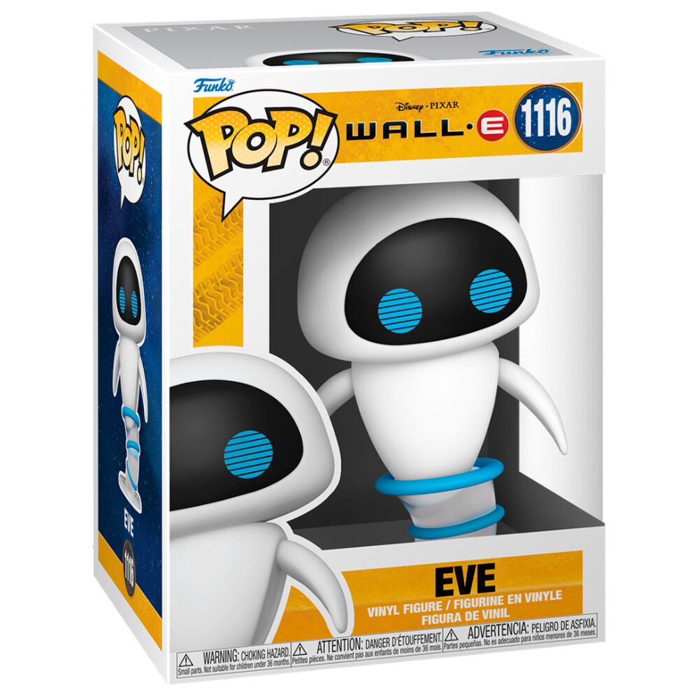 Figurine Funko POP! Disney Wall E Eve Flying, vue 3