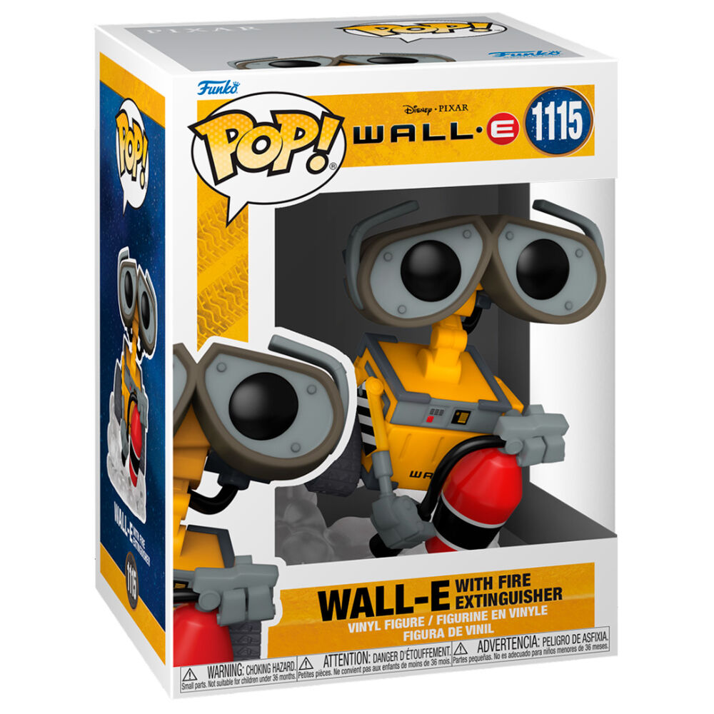 Figurine Funko POP! Disney Wall E Wall E with Fire Extinguisher, vue 3